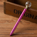 Personalised Pens Multiple Colors Metal Body Diamond Top Pens Metal Crystal Ballpoint Pens